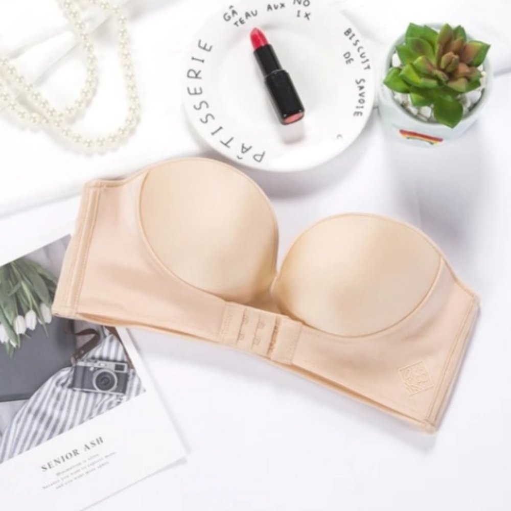 Magic Strapless Front Buckle Bra